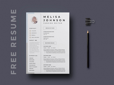 Free Fashion Resume Template cv template design free cv template free resume free resume template freebie freebies resume resume cv resume design resume template