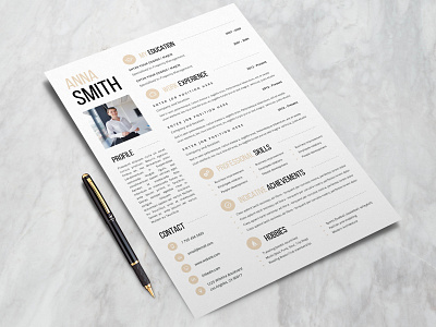 Free Attractive Resume Template cv template design free cv template free resume free resume template freebie freebies resume resume cv resume design resume template