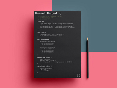 Free Developer Resume Template