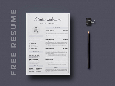 Free Professional Resume Template cv template design free cv template free resume free resume template freebie freebies resume resume design resume template