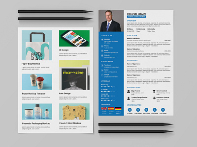 Free Resume Template with Portfolio cv template design free cv template free resume free resume template freebie freebies resume resume cv resume design