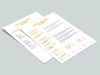 Free Two Pages Resume Template cv template design free cv template free resume free resume template freebie freebies resume resume cv resume design resume template