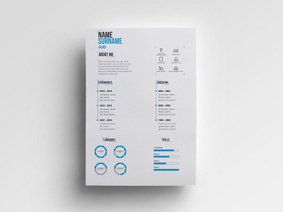 Free Minimal AI Resume Template cv template design free cv template free resume free resume template freebie freebies resume resume cv resume design