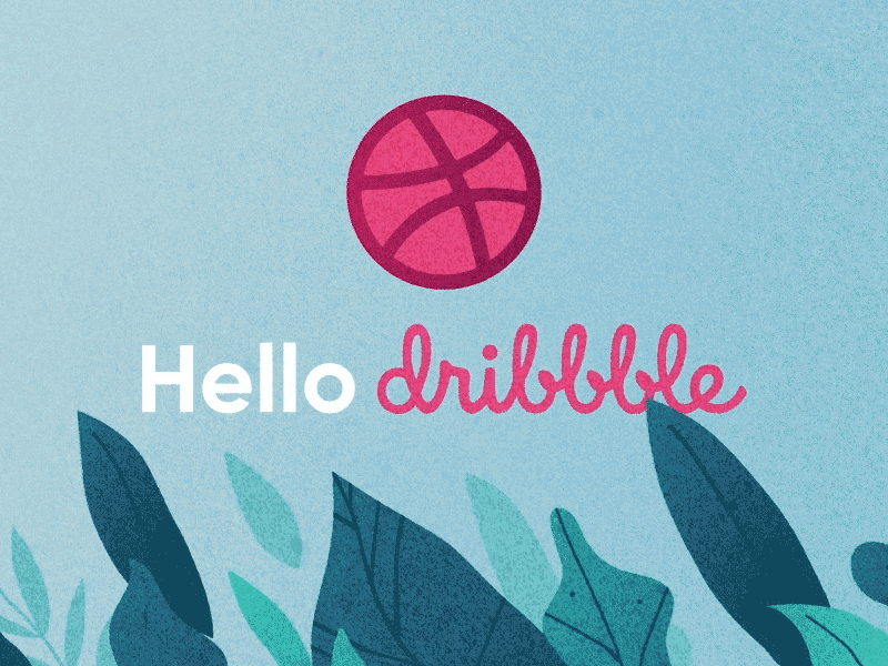 Hello Dribbble after effects animation hello hello dribbble illustration motion motion graphics
