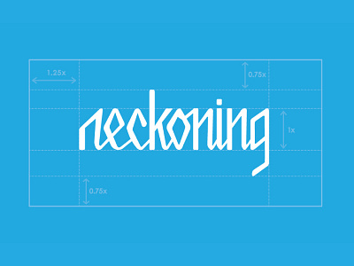 Reckoning Cover case study hand lettering lettering logo design logotype type