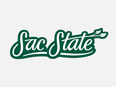 Sac State Snapchat Geofilter hand lettering lettering type typography