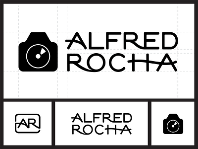 Alfred Rocha Photography branding hand lettering lettering logo logo design monogram signature symbol