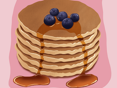 Pancakes with berries app branding design digital graphic design icon illustration logo typography ui ux vector