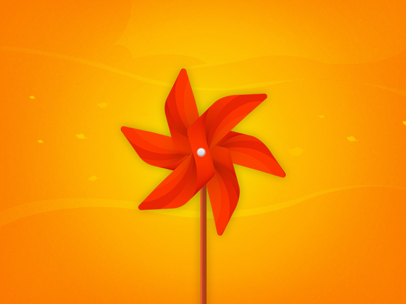 Pinwheel osmanince pinwheel windmill red osmanine autumn texture orange leaf wind clouds
