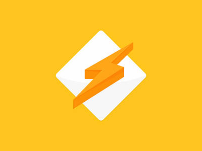 Farewell Winamp clean flat icon ios logo orange winamp yellow