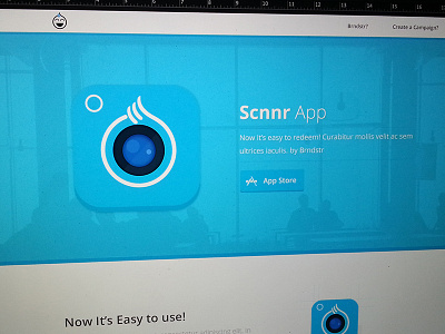 Scnnr App app blue clean icon screenshot ui ux web