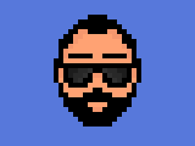 Pixel Osman art avatar glass pixel self portrait selfie