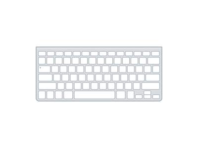 Magic Keyboard apple flat icon illustration keyboard magic vector