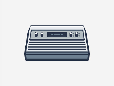 Atari atari console flat game icon illustration oldies outline vector