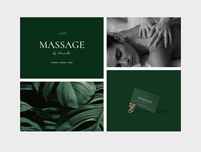 MASSAGE SALON LOGO design graphic design logo typography