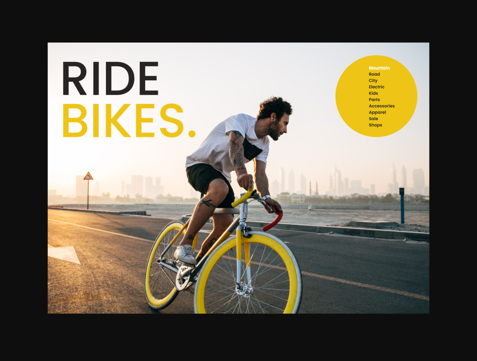RIDE BIKES SHOP by Irina Dehtiar on Dribbble