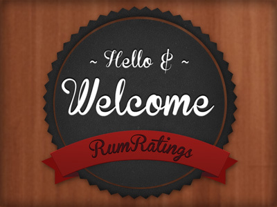 Rumratings Ranking Badge Design award badge ratings rosette rum