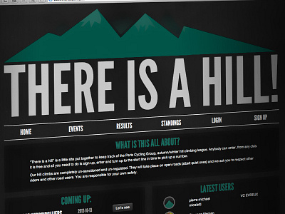There Is A Hill Website