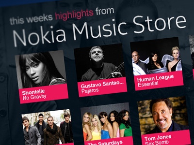 Nokia Music Store Newsletter email metro newsletter nokia pure ui
