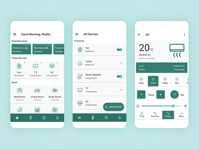 Smart Home App - Devices & AC Remote android apps appdesign apps design iot iot app material material ui materialdesign materials remote smart smart home smartdevice smarthome ui ui ux uiux uiuxdesign ux design