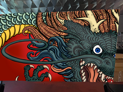 Jiro Sushi - Mural Design Concept #2