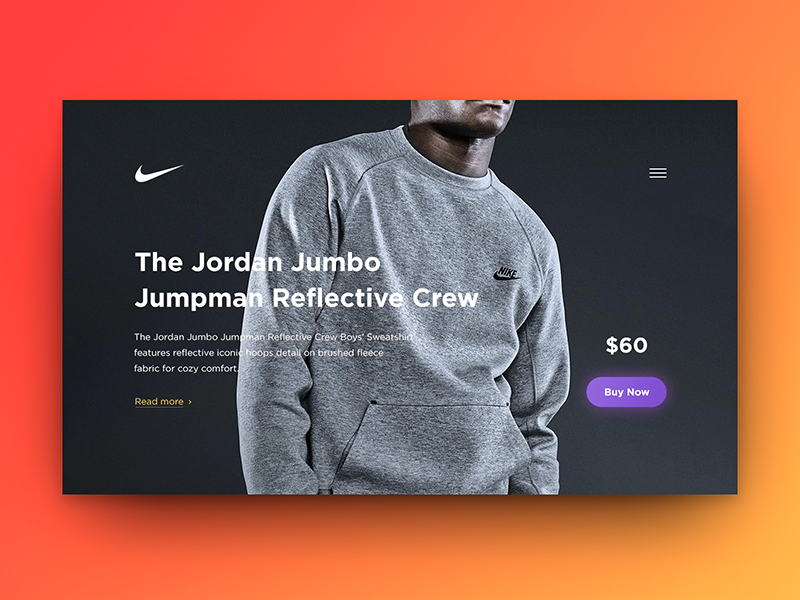 Special Offer offer card nike sale ecommerce buy widget dailyui ux ui