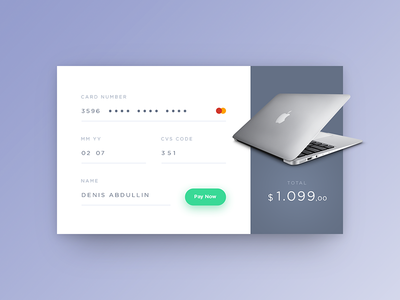 Credit Card Checkout button card checkout dailyui ecommerce form shadow ui ux