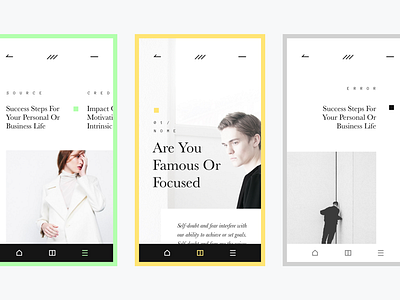 Fashion Magazine app concept fashion layout typography ui