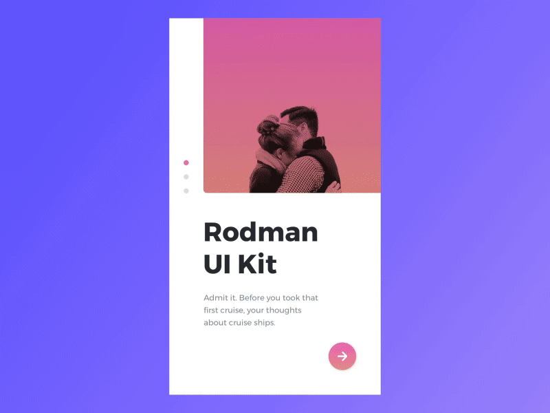 Rodman UI Kit animation app interaction interface motion social ui uikit ux