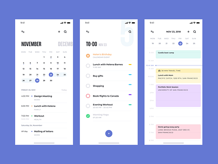 Think UI Kit – Todo App by Denis Abdullin on Dribbble