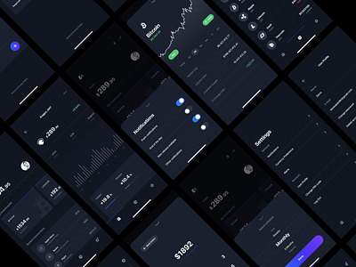 Presentation for Chain UI Kit app card crypto currency dashboard ios mining money payment stats wallet