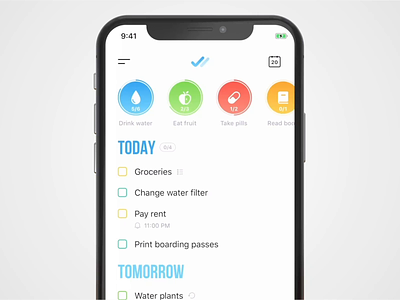 Tappsk – To-do list, habit tracker and reminder animation app checklist habits ios list reminder task manager todo ui ux