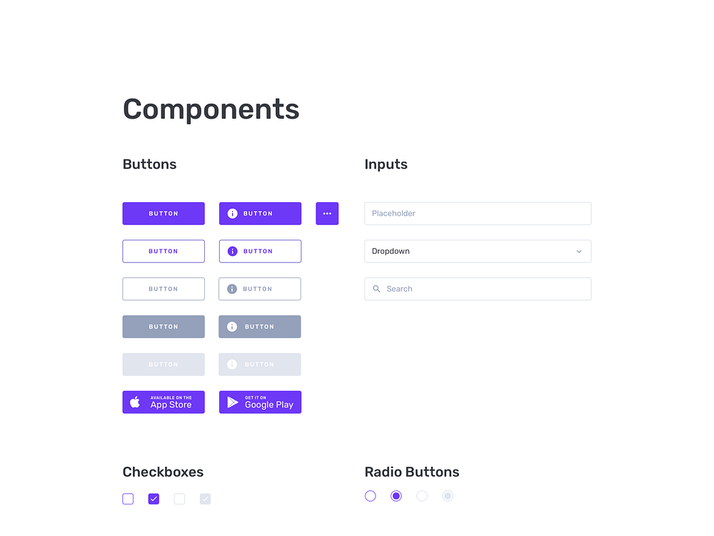 Containers Wireframe Kit Styles by Denis Abdullin on Dribbble
