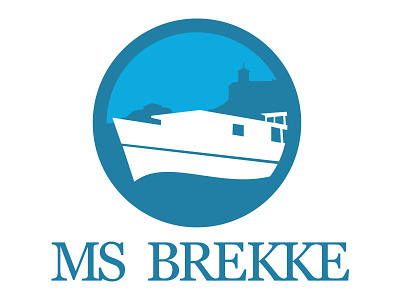 MS Brekke logo boat identity logo sea