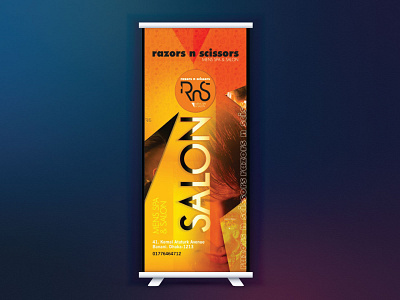 Roll up banner design graphic design roll up banner