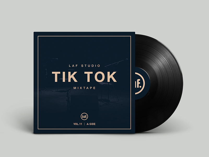 Laf Tiktok Mixtape Vol.11 A Side illustration tiktok cover cd vinyl mixtape
