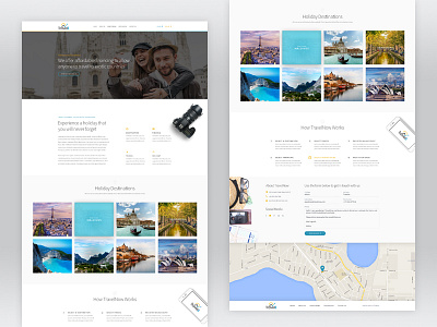 Travel Agency Design artistic artistic fella hotel landing landing page minimal simple simplistic travel travel agency web design website