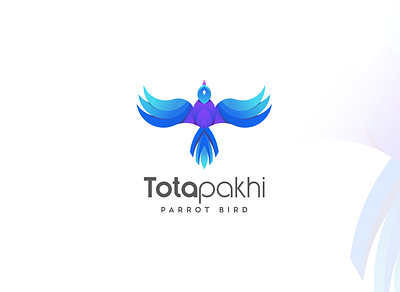 Totapakhi Modern Flying Bird Logo Design buyfolio