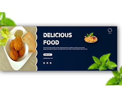 Food Facebook cover banner design