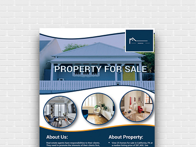 Real estate flyer template