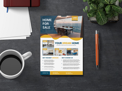 Real estate flyer a4 print ready template banner branding brochure business flyer concept constraction corporate creative design event flyer food graphic design home sale property hotel modern post card professional profile real estate flyer