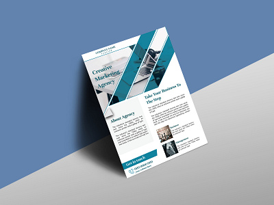 Creative corporate business flyer design profile