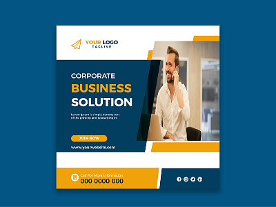 Corporate Business Social Media Post Template