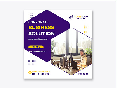 Corporate Business Social Media Post Template