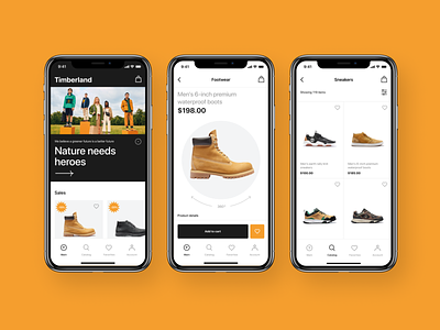 Timberland App boots commerce shoes shop store timberland