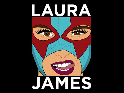 Laura James aew branding design graphic design illustrator lucha prowrestling vector wrestling wwe