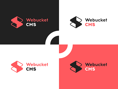 Logo for Webucket CMS branding icon identity logo logotype mark monogram