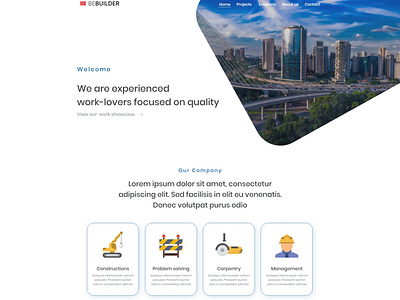 Builder web page design