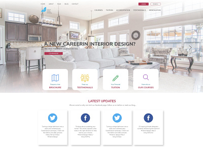 Interior design agency landing page branding design interior landingpage ui ux web