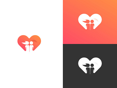 Love logo valentine